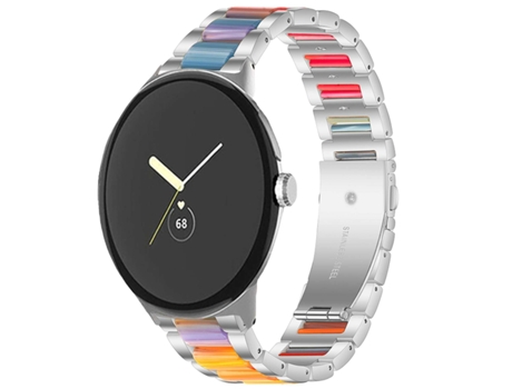 Correa Acero Inoxidável + Resina Opala para Google Pixel Watch