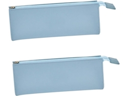 Neceser De Maquillaje De Cuero Impermeable De 2 Piezas, Estuche Cosmético Multifuncional Portátil Para Viajes Y Acampada.