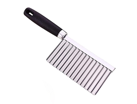 Rebanadoras onduladas de acero inoxidable, cúter arrugado de cocina, picadora de ensalada, picadora, pepino, zanahoria, fruta, verdura, estilo 1