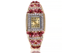 Reloj De Cuarzo De Moda Para Mujer Con Correa De Aleación Y Esfera Cuadrada.