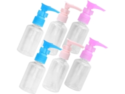 Dispensador Bomba Dispensadora Jabón Loción Recargable 6 Fregadero Cocina Botella Transparente Lavavajillas