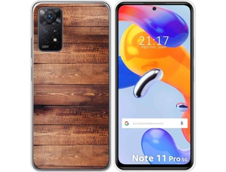 Carcasa Xiaomi Redmi Note 11 Pro TUMUNDOSMARTPHONE Dibujos Madera 02 Multicolor