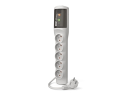 Cable de extensión eléctrica ACAR para PC, TV y portátil, fácil de usar, 1,5 m, gris.