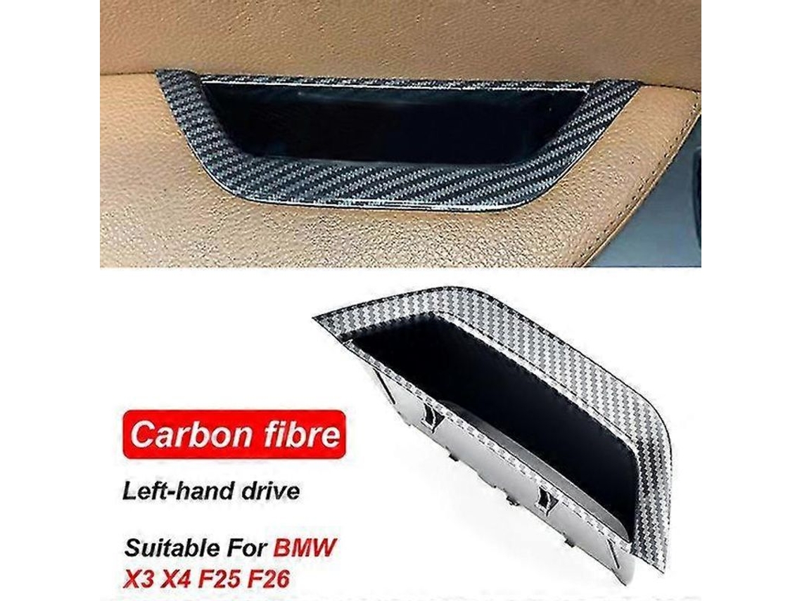 Nueva Manija Interior, Reposabrazos, Panel, Caja De Almacenamiento De Puerta, Lhd Rhd Para Bmw X3 X4 F25 F26 2011-2017, Fibra De Carbono-lhd