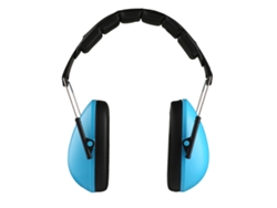 Auriculares con protección auditiva para niños de 3 a 12 años, color azul, ligeros, ajustables, portátiles y con bloqueo de ruido.