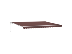 Maison Exclusive - Toldo Retráctil Automático Marrón 450x300 Cm