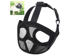 Protector Bucal Ajustable De Malla Transpirable Para Perros, Con Protección Antimordeduras Para Bulldogs Y Perros De Hocico Corto.