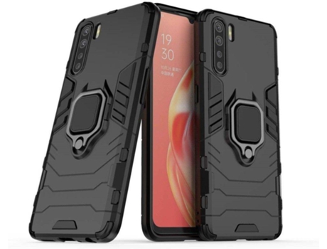 Carcasa Oppo A91 HFS-HOUSE Kickstand Negro