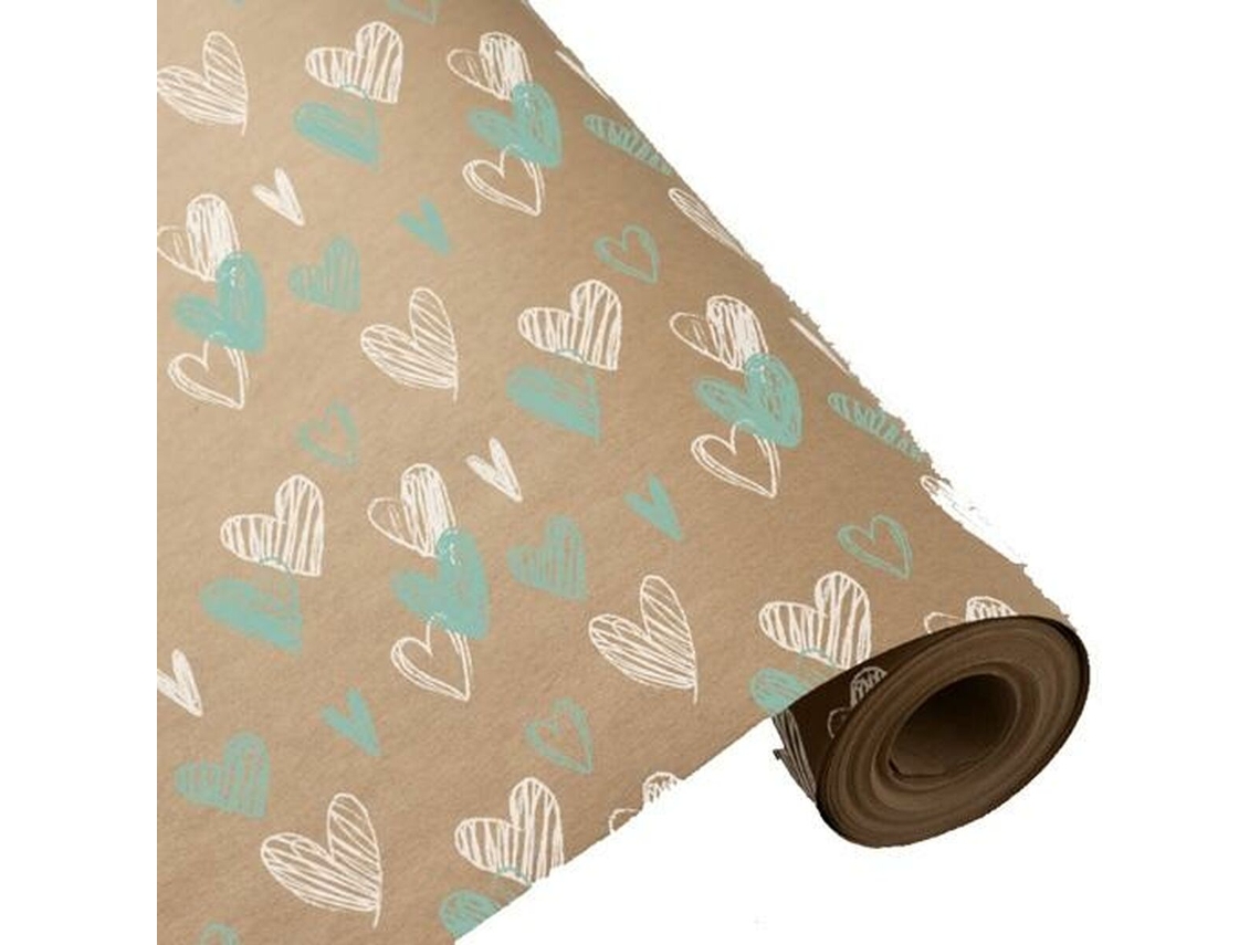 Papel de Embrulho WONDER WRAPPER Rolo 70 M Corações