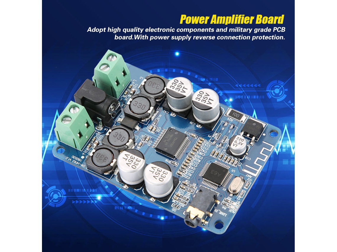 Amplificador de potencia 2026as-board Tda7492p 2x25w con Bluetooth V2.1 e interfaz auxiliar Hw-893