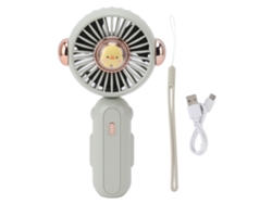 Ventilador Mini Portátil Dobrável Leve 900mah Bateria Usb Baixo Ruído Verdes Para Verão