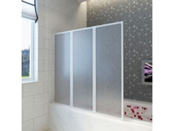 Panel de ducha de cristal plegable (3 piezas, 117 x 120 cm), DKD HOME DECOR