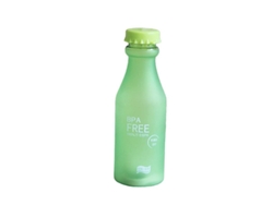 Botella de agua deportiva mate Rebe-Linjou, duradera y portátil para deportes, correr y actividades al aire libre (verde)