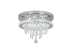 Lámpara de araña LED de diseño moderno con detalles de cristal, 30 luces, regulable OEM