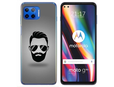 Carcasa Motorola Moto G 5G Plus TUMUNDOSMARTPHONE Barba Multicolor