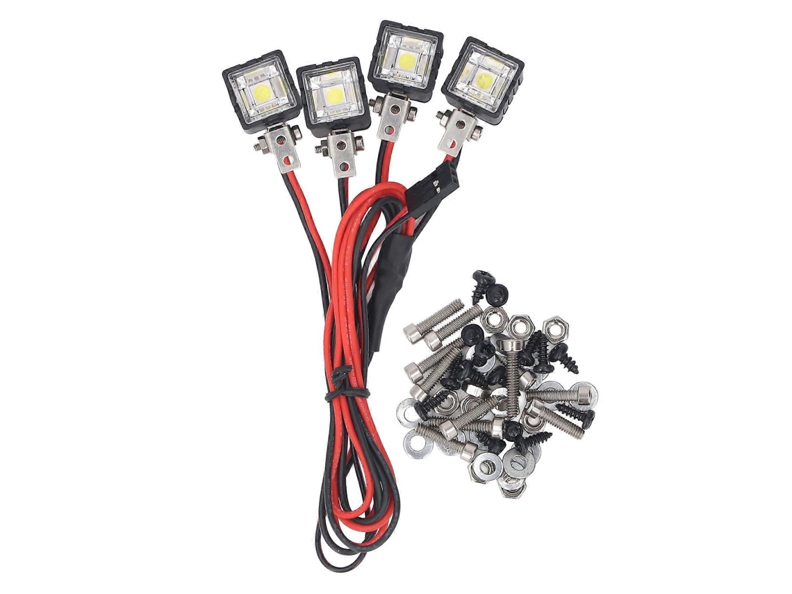 Faro delantero para coche RC Axial SCX10 90046 Redcat LED 110 RC Crawler 4ledvayotoy