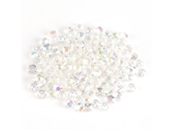 MEOIRUERY 1000 Piezas 4mm Cuentas Acrílicas Transparentes para Decoración de Boda, Fiesta o Manualidades