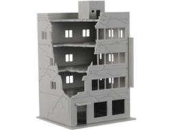 Edificio En Miniatura Dañado, Derrumbado, Dioramas Ferroviarios, Micro Paisajes