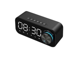 Altavoz Bluetooth Inalã¡mbrico Mdug, Altavoz Con Radio Fm, Reloj Despertador De Escritorio, Subwoofer, Reproductor De Mãºsica, Tarjeta Tf, Subwoofer