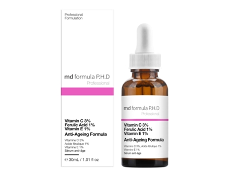 Serum Facial MD FORMULA Anti-Aging Vitamin C 3%, Ferulic Acid 1%, Vitamin E 1% (30 ml)
