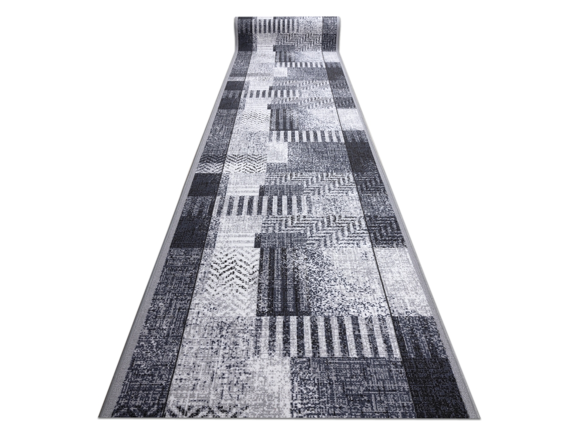 Alfombra de Pasillo con Refuerzo de Goma Essenza Gris 100 cm