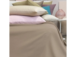 Copriletto Matrimoniale Liscio Blumarine Home Sunday Color Dune – 270x270 Cm, Made In Italy
