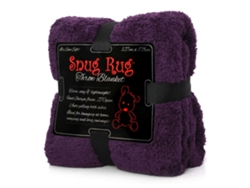 Snugrug Manta De Lujo Sherpa Fleece Sofá Tv Mantas De Regalo 127x178cm - Púrpura