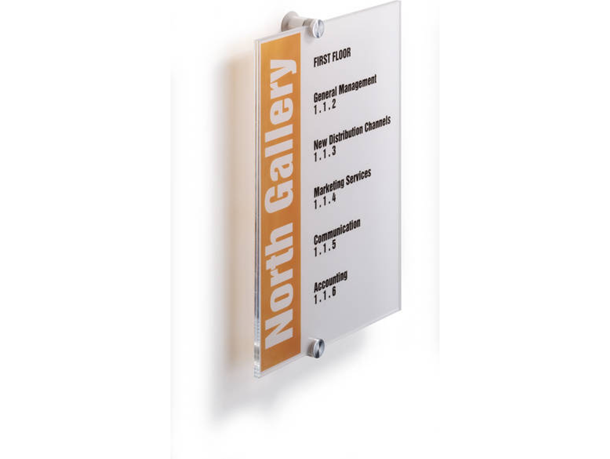 Pizarra de Avisos DURABLE Crystal Sign (21x29.7cm)