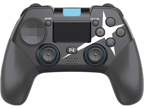 Gamepad Inalámbrico Bluetooth 4.0 con Vibración y Pantalla Táctil para Ps4/Pro/PC/Steamblack YIZHOOD
