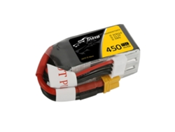 Batería de polímero de litio Tattu 3s 11,1 V 450 mAh 75 C 3s1p XT30 para dron de carreras multirrotor RC FPV de 90 mm a 150 mm
