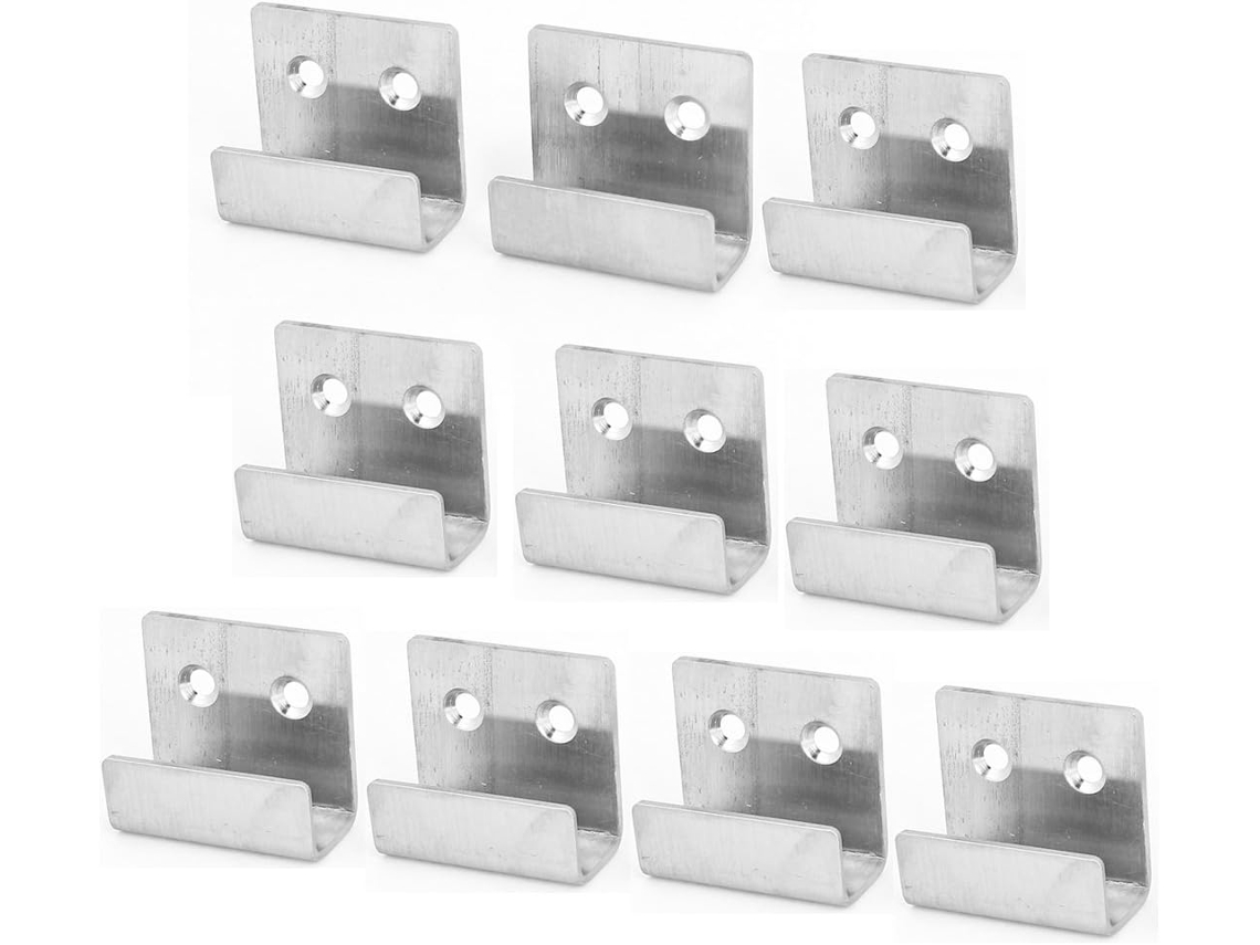 10 Ganchos De Acero Inoxidable Para Montaje En Pared