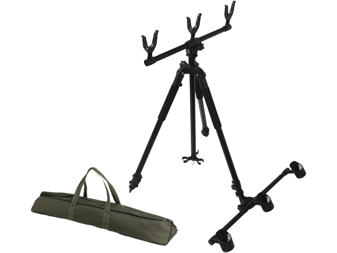 Soporte retráctil para caña de pescar SFUSHOS con bolsa.
