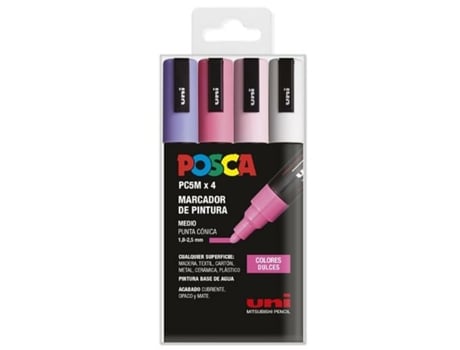 Juego De Marcadores POSCA Pc-5M Sweet 4 Piezas
