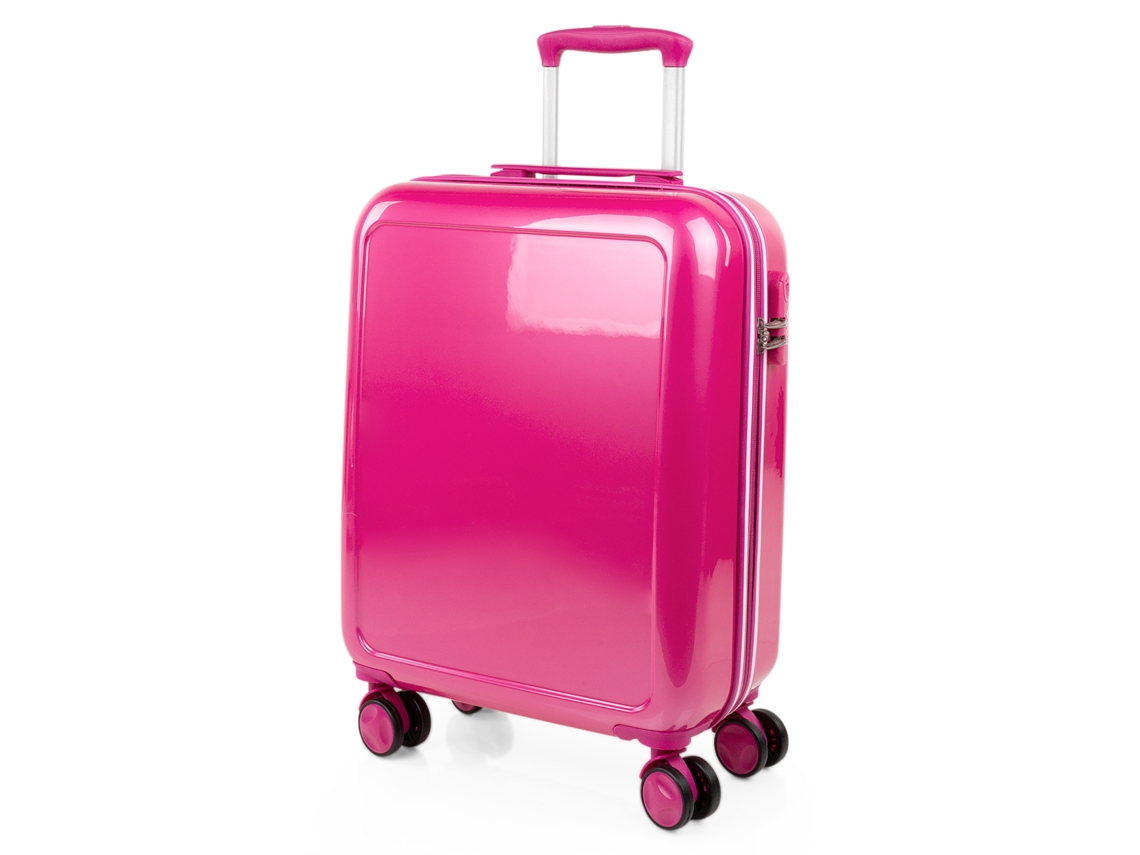 Maleta Pc Pequeña ITACA Stickers fucsia (40X55x20 Cm - 34L)