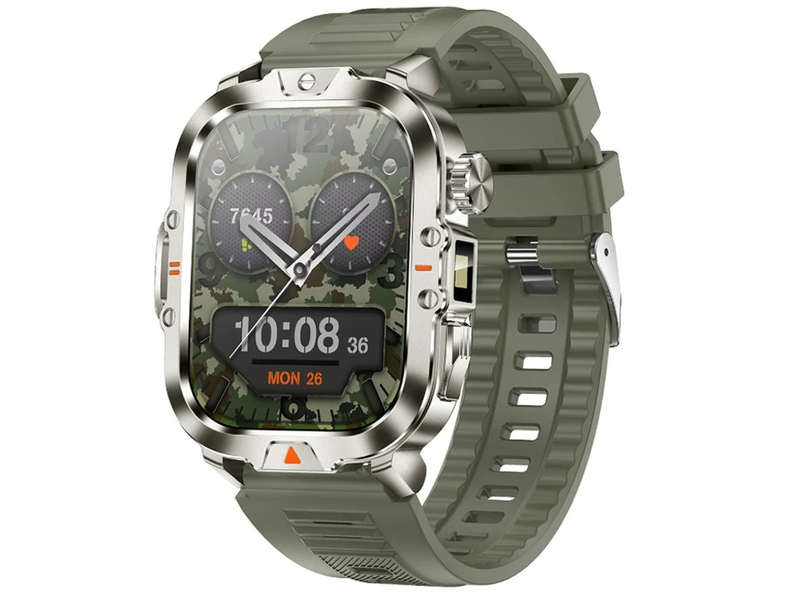 Reloj inteligente con Bluetooth, llamadas, diseño impermeable para exteriores, seguimiento deportivo, monitorización de frecuencia cardíaca, Yizhood