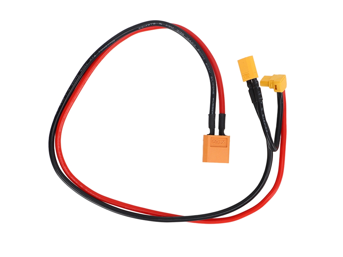 Adaptador De Fio Silicone Awm14 (inversão Xt60 Para Xt30, Curva 90 Graus)