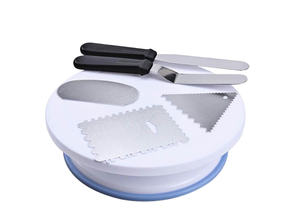 Kit profesional para decorar tartas, soporte para tartas, curso en vídeo para principiantes y folleto guía incluidos, consejos para el glaseado.