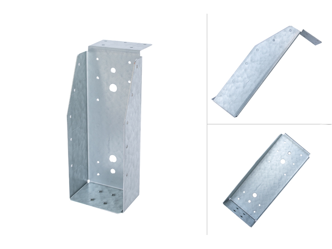 Soporte De Viga Pesada Con Labio Galvanizado Para Vigas WOVAR 9,5 X 24,5 Cm Por Pieza