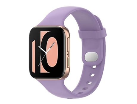Correa Smartwatch Para Oppo Watch 46Mm Correa De Silicona Morada Claro VENISYMLIS