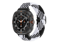 Correa de nailon trenzado con cierre deslizante para Samsung Galaxy Watch Ultra de 47 mm.