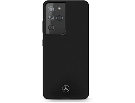 Carcasa Samsung Galaxy S21 Ultra MERCEDES Silicona Negro