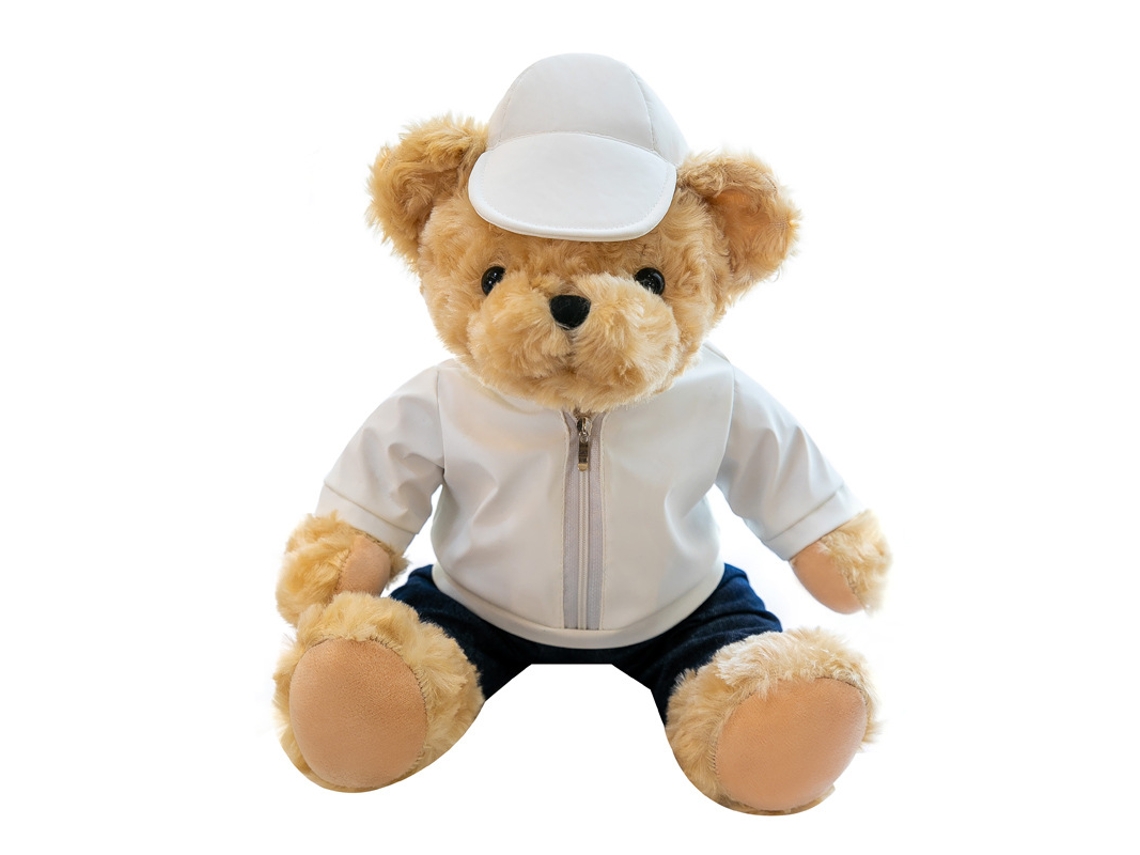 Oso de peluche de 25 cm, muñeco de coches de juguete