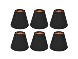2026-6pcs Toldo De Lampara De Tela Clip On Para Lámpara E14 Mesa Candelabro Piso Pared Decoración Dormitorio