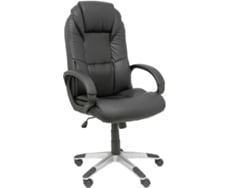 PYC Silla de Escritorio Ejecutiva PIQUERAS Y CRESPO Argamasón Negro (Piel Sintética)