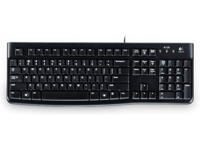 Teclado LOGITECH K120 (Con Cable - Layout Italiano)
