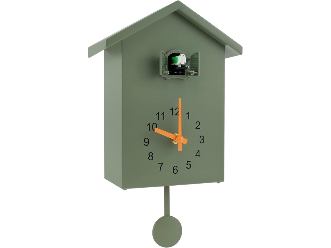 Reloj De Pared Nórdico, Estilo Cuco, Con Campanada De Ventana