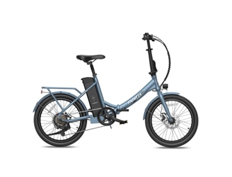 Bicicleta Eléctrica FAFREES F20 Lasting Motor 250W Batería 36V18.2Ah Alcance 120Km Freno de Disco Mecánico Gris Azul