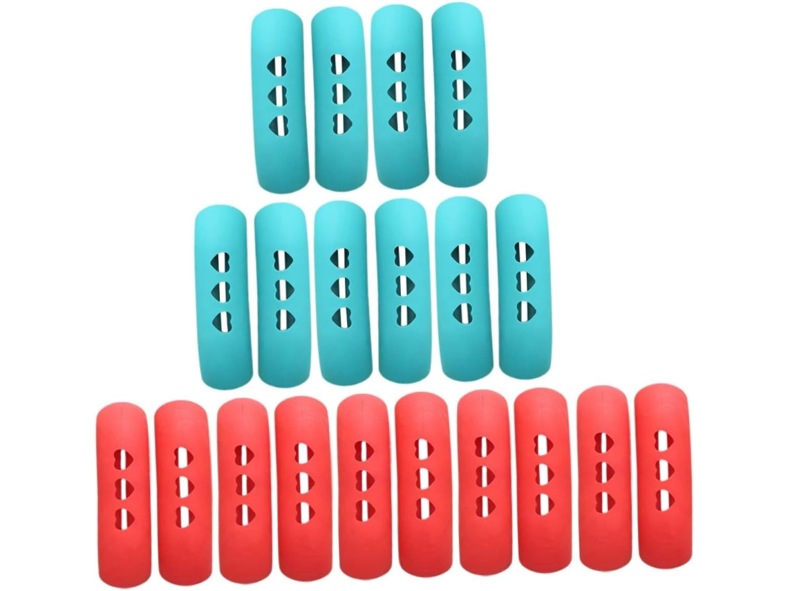 Juego de 20 protectores de goma para mangos de ollas y tapas, antideslizantes, ideales para la cocina. (Juego de 20 protectores Gokoco)