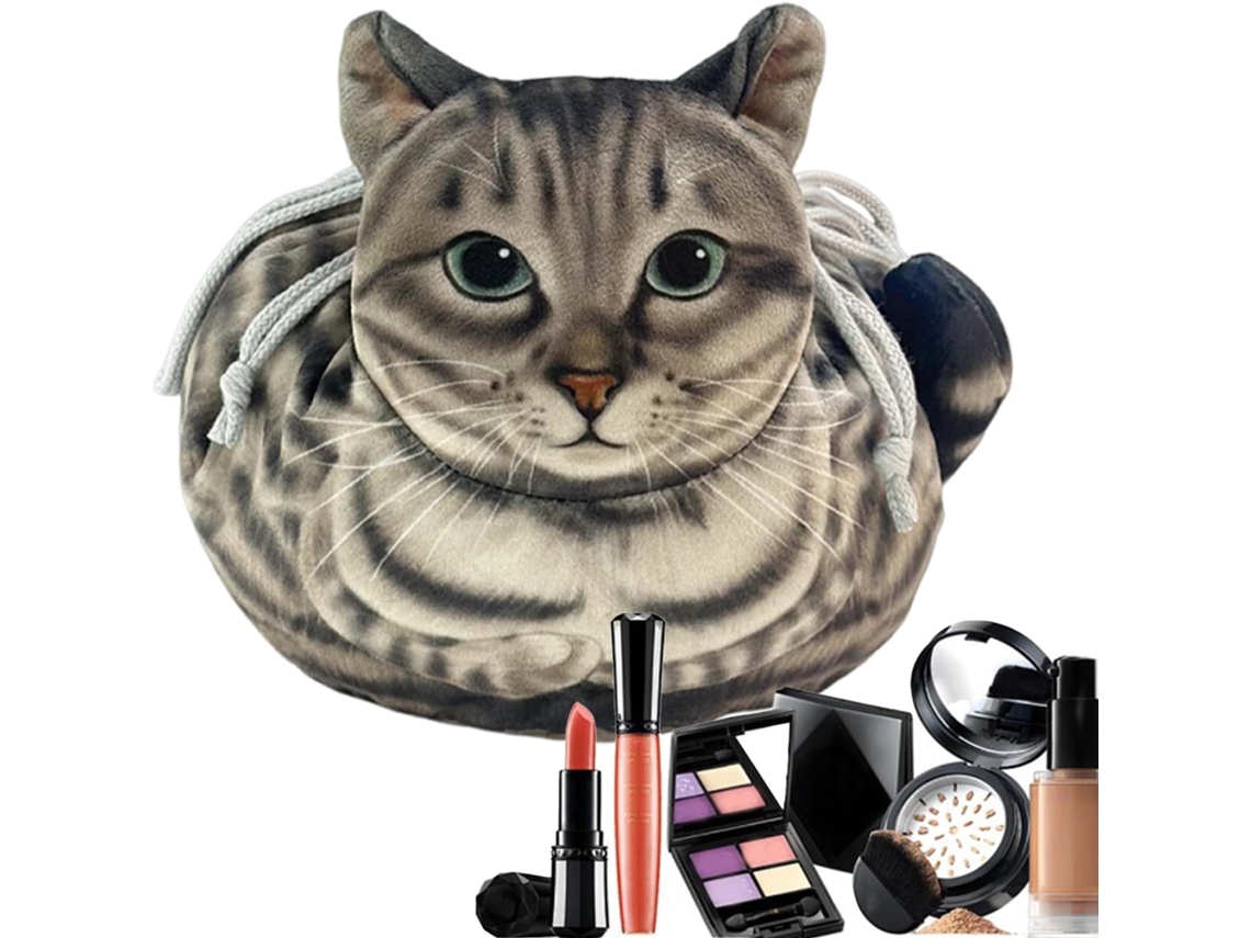 Chat À Cosmétiques Cordon Bag, Organizador de Maquillaje