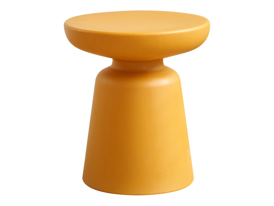 Mesa Auxiliar Posio Redonda 44xø40 Cm Amarillo [EN.CASA]